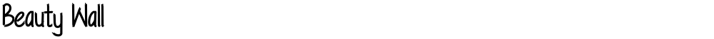 Beauty Wall