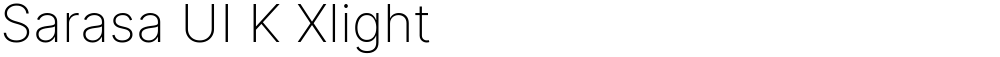 Sarasa UI K Xlight