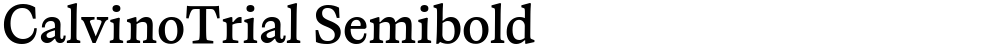 CalvinoTrial Semibold