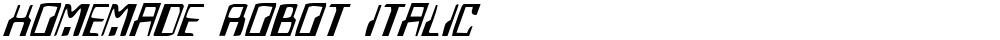 Homemade Robot Italic