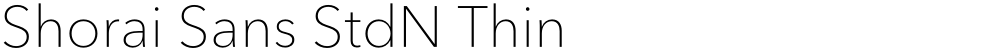 Shorai Sans StdN Thin