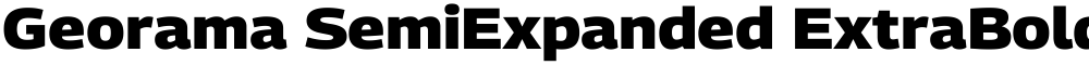 Georama SemiExpanded ExtraBold