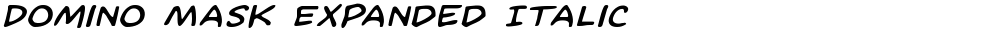 Domino Mask Expanded Italic