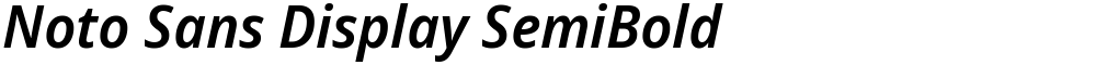 Noto Sans Display SemiBold