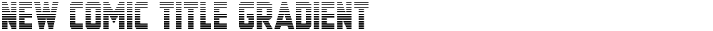 New Comic Title Gradient
