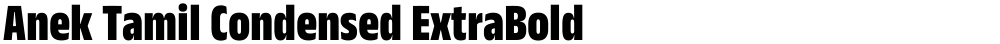 Anek Tamil Condensed ExtraBold