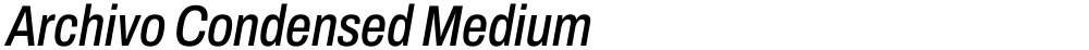 Archivo Condensed Medium