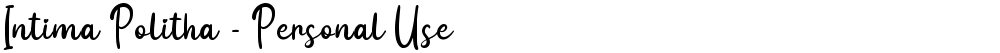 Intima Politha - Personal Use