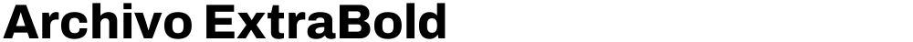 Archivo ExtraBold