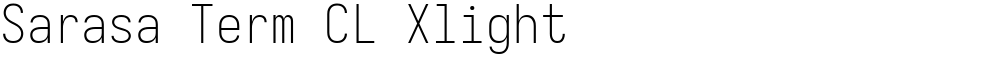 Sarasa Term CL Xlight