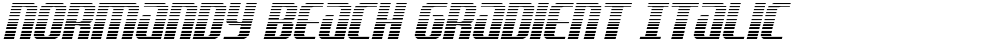 Normandy Beach Gradient Italic