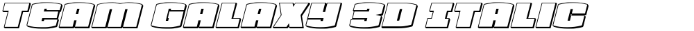 Team Galaxy 3D Italic