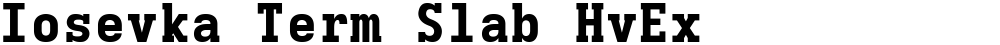 Iosevka Term Slab HvEx