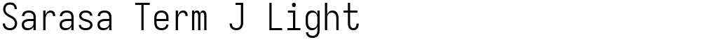 Sarasa Term J Light