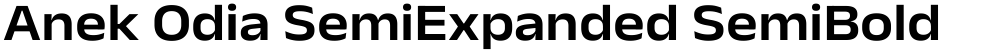 Anek Odia SemiExpanded SemiBold