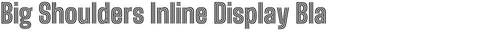 Big Shoulders Inline Display Black
