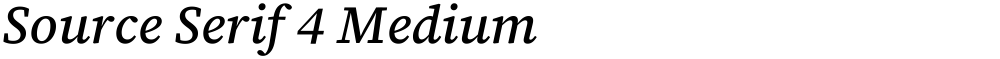 Source Serif 4 Medium