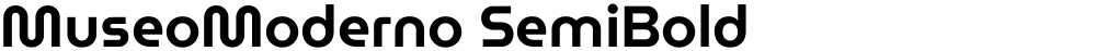 MuseoModerno SemiBold