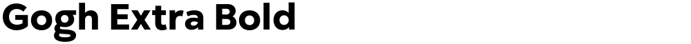 Gogh Extra Bold