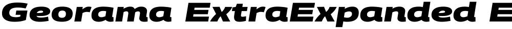 Georama ExtraExpanded ExtraBold