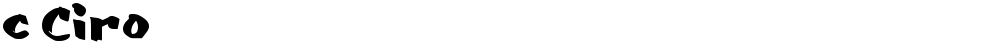 c Ciro