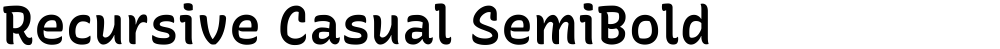 Recursive Casual SemiBold
