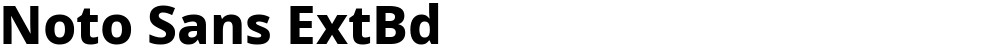 Noto Sans ExtBd