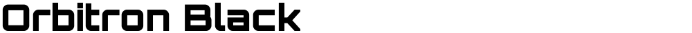 Orbitron Black