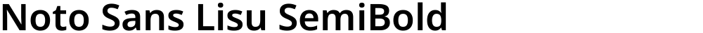 Noto Sans Lisu SemiBold