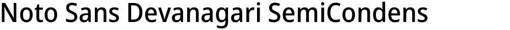 Noto Sans Devanagari SemiCondensed Medium