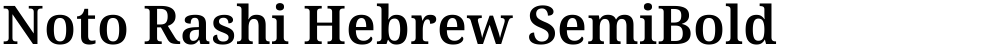 Noto Rashi Hebrew SemiBold