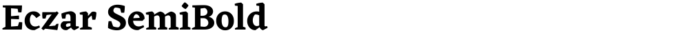 Eczar SemiBold