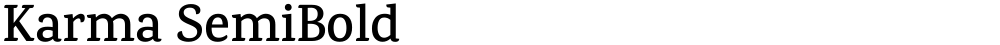 Karma SemiBold