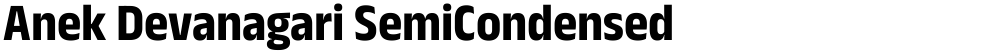 Anek Devanagari SemiCondensed