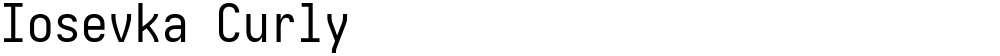 Iosevka Curly
