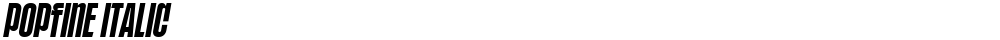 POPFINE Italic