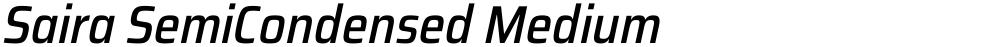 Saira SemiCondensed Medium