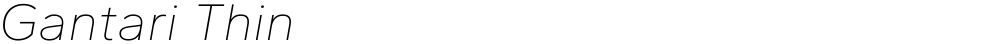 Gantari Thin