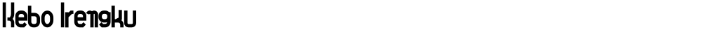 Kebo Irengku