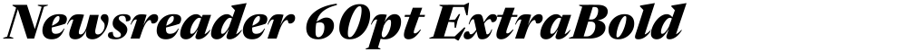 Newsreader 60pt ExtraBold