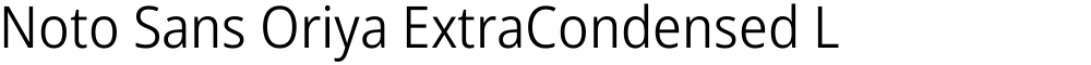 Noto Sans Oriya ExtraCondensed Light