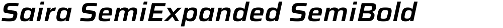 Saira SemiExpanded SemiBold