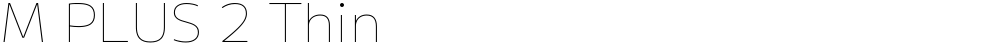 M PLUS 2 Thin