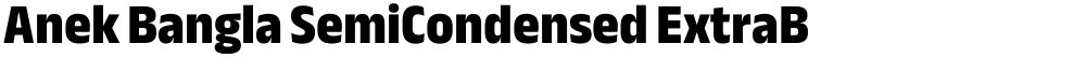 Anek Bangla SemiCondensed ExtraBold