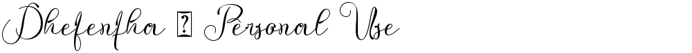 Dhefentha - Personal Use