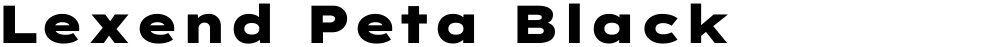Lexend Peta Black