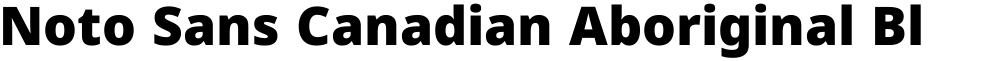 Noto Sans Canadian Aboriginal Black