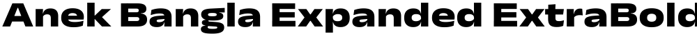Anek Bangla Expanded ExtraBold