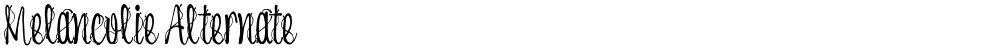Melancolie Alternate