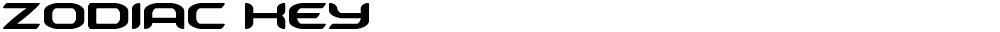 Zodiac Key